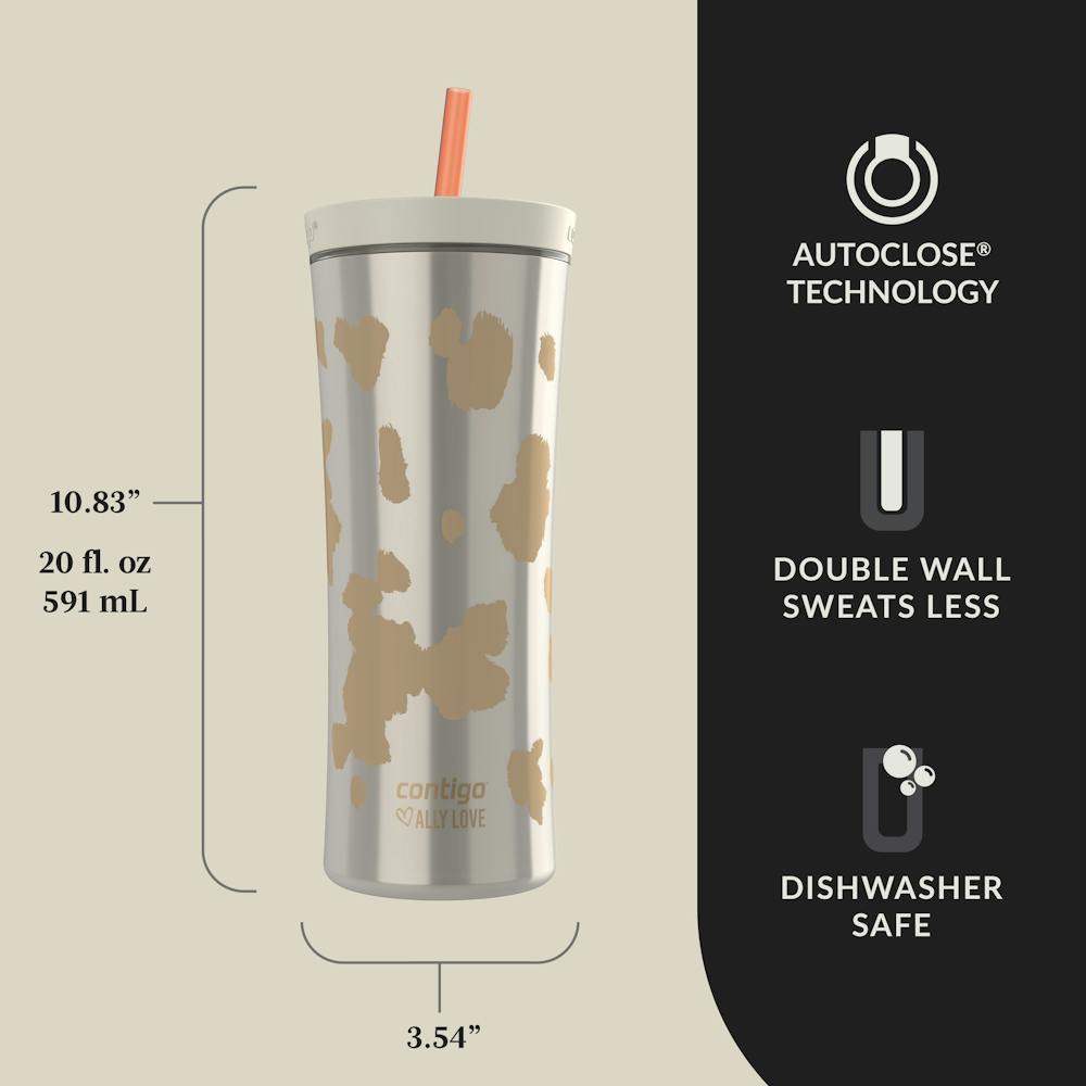 Contigo® x Ally Love Streeterville AUTOCLOSE® Shake & Go® Tumbler, 20oz (BUM6)