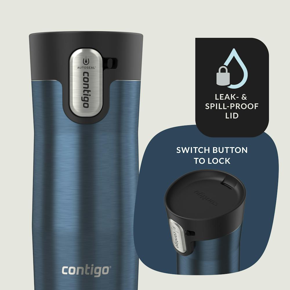 Contigo® AUTOSEAL® West Loop Vacuum-Insulated Stainless Steel Travel Mug with Easy-Clean Lid, 12 oz (6EIG)