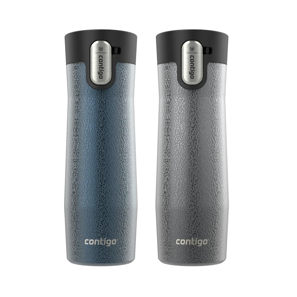 Contigo® AUTOSEAL® West Loop Vacuum-Insulated Stainless Steel Travel Mug with Easy-Clean Lid, 20 oz, 2-Pack (9LZZ)