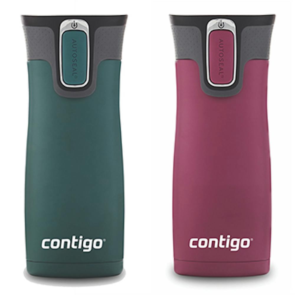 Contigo® West Loop 2.0 Stainless Steel Travel Mug with AUTOSEAL® Lid, 16oz, 2-Pack (PXGN)
