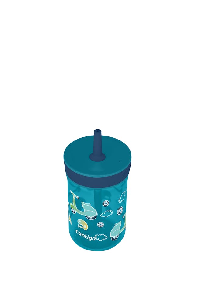 Contigo® Kids’ Leighton Straw Tumbler with Spill-Proof Leak-Proof Lid, 14oz (LCG0)
