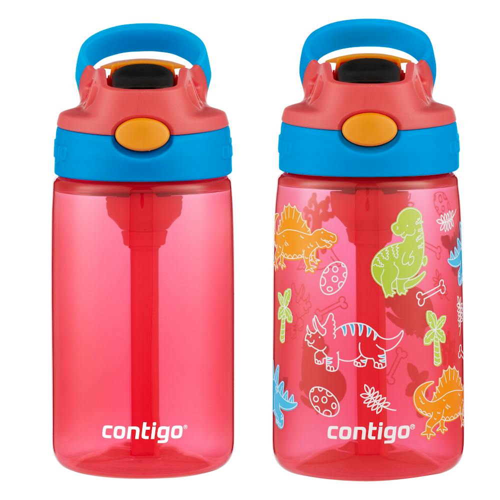 Contigo® Kids Water Bottle with Redesigned AUTOSPOUT® Straw, 14 oz, 2 pack (KNS0)