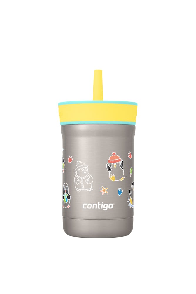 Contigo® Kids Leighton Spill-Proof Stainless Steel Tumbler with Straw, 12oz (B8DX)