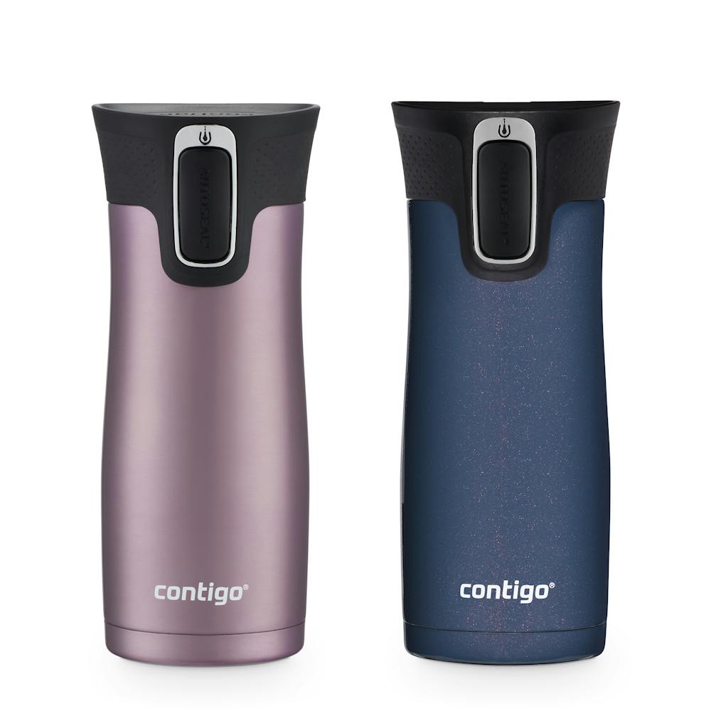 Contigo® West Loop 2.0 Leak-Proof Spill-Proof Insulated Stainless Steel Travel Mug, 16oz., 2 Pack (I7OV)