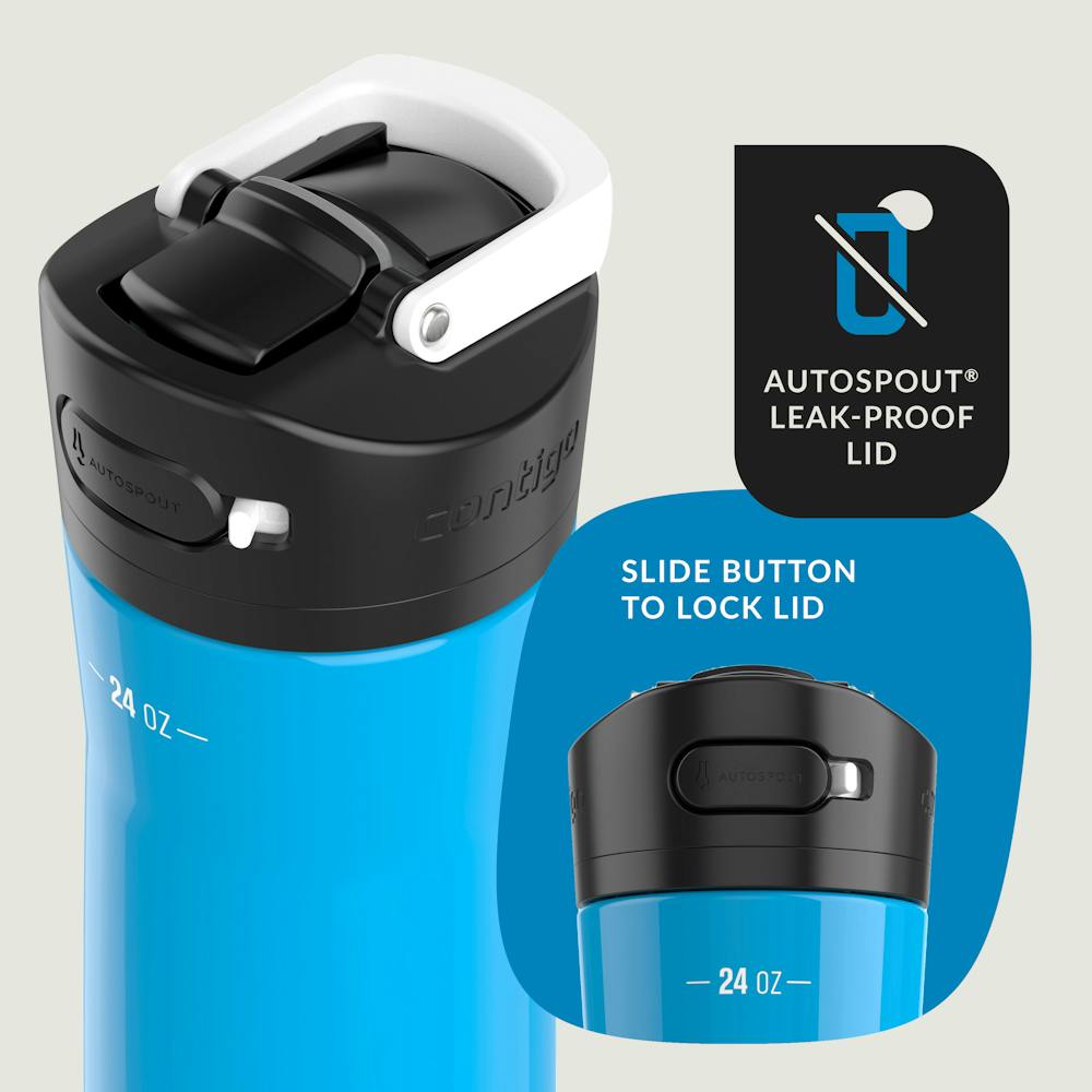 Contigo® Ashland Chill 2.0 Stainless Steel Water Bottle with AUTOSPOUT® Lid, 24oz (X371)