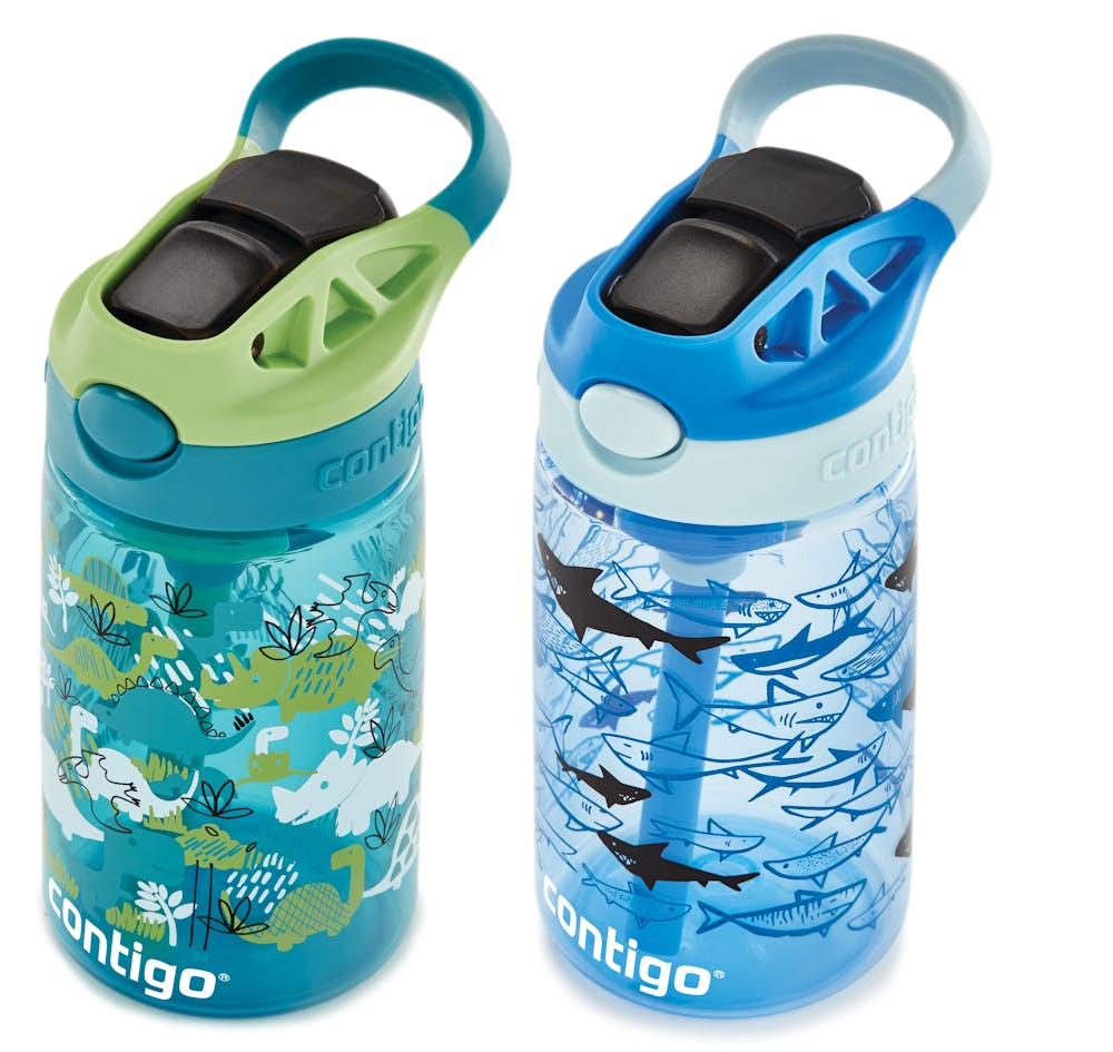 Contigo® Kids Straw Water Bottle with AUTOSPOUT® Lid, 14oz., 2 Pack (40SS)