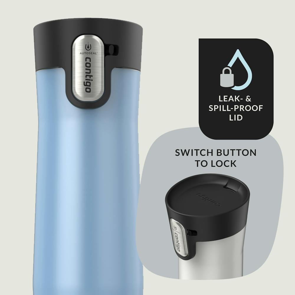 Contigo® AUTOSEAL® West Loop Vacuum-Insulated Stainless Steel Travel Mug with Easy-Clean Lid, 20 oz, 2-Pack (9LZZ)