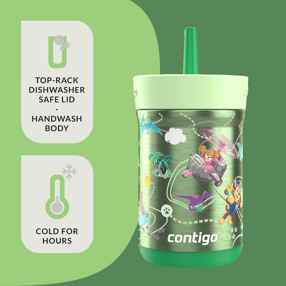 Contigo® Kids Leighton Spill-Proof Stainless Steel Tumbler with Straw, 12oz (B8DX)