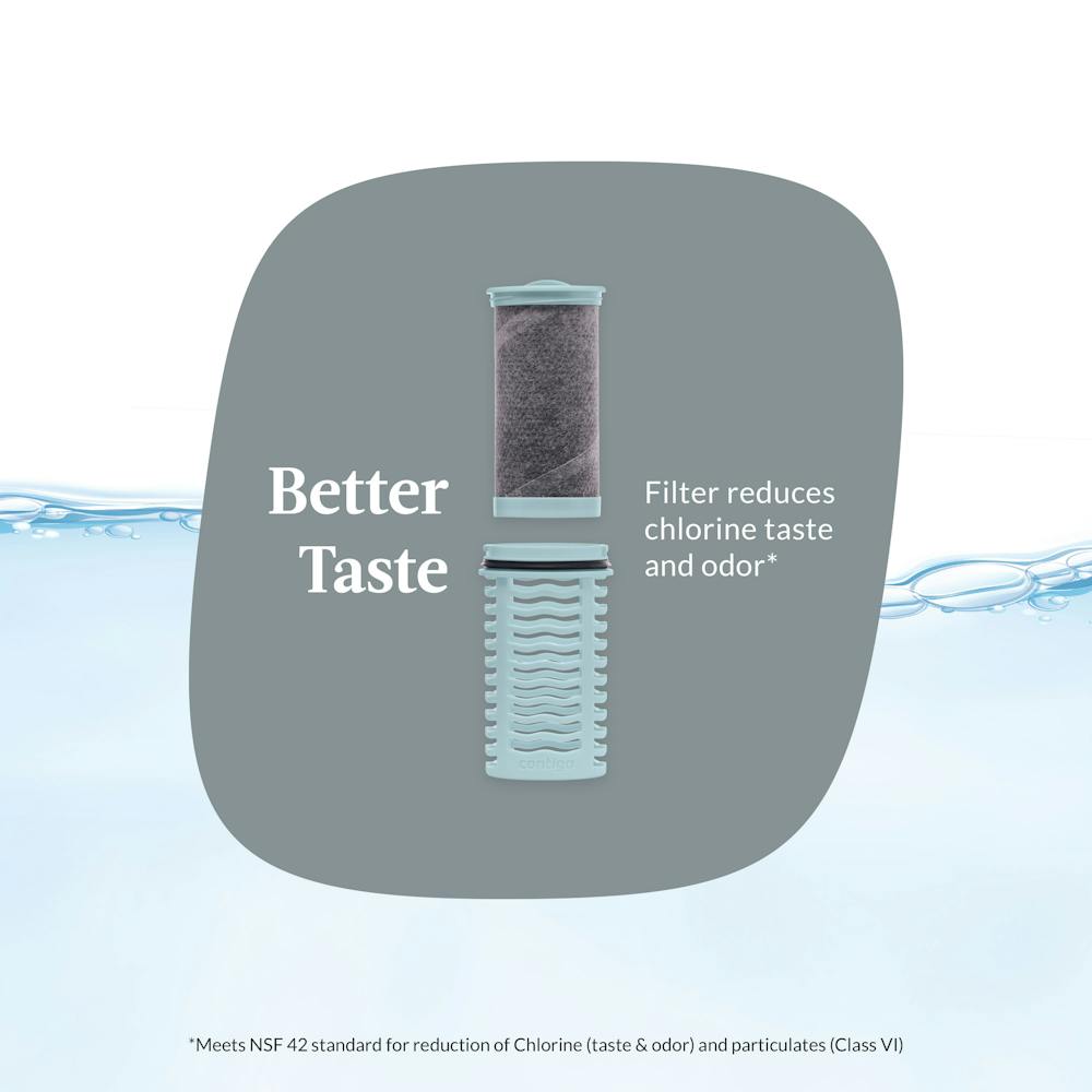Contigo® Clybourn Chill Freeflow Filtration Stainless Steel Water Bottle with AUTOSEAL® Lid, 24oz (BB3I)