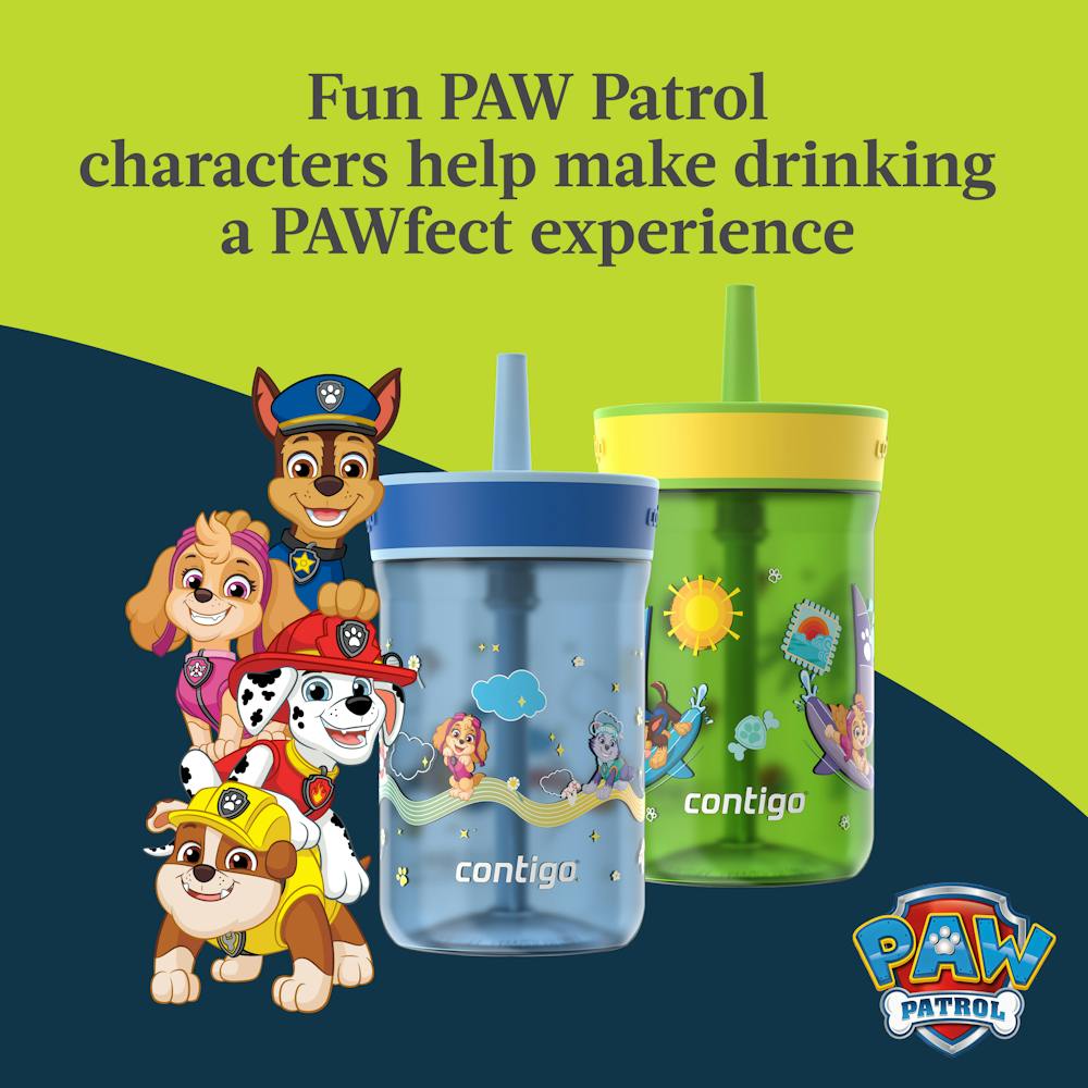 Contigo® Kids’ Leighton Straw Tumbler with Spill-Proof Leak-Proof Lid, 14oz (LCG0)