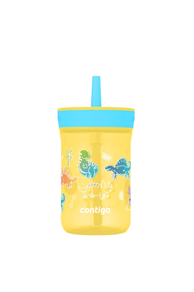 Contigo® Kids’ Leighton Straw Tumbler with Spill-Proof Leak-Proof Lid, 14oz (LCG0)