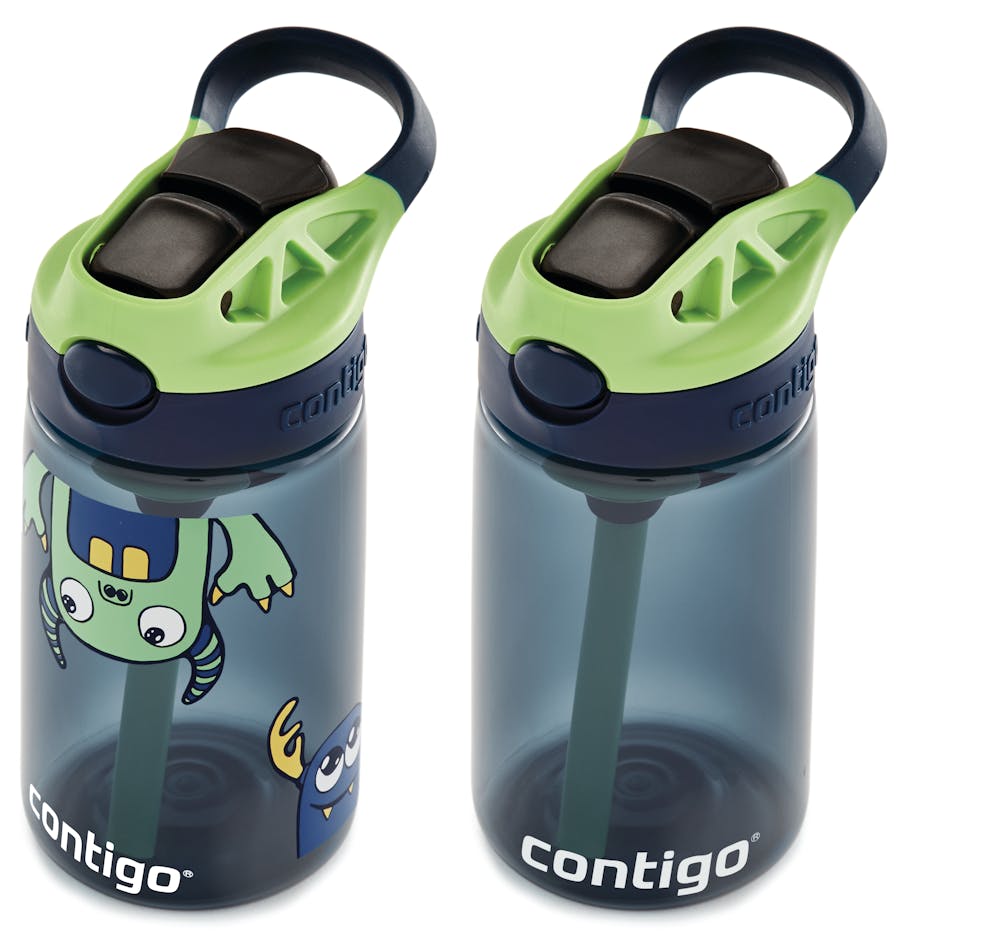 Contigo® Kids Straw Water Bottle with AUTOSPOUT® Lid, 14oz., 2 Pack (40SS)