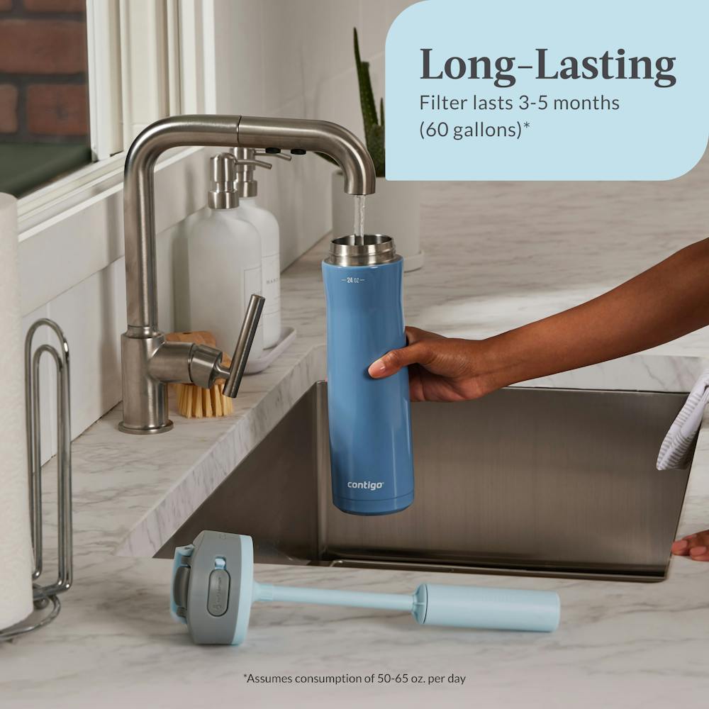 Contigo® Replacement Filter for Wells Water Bottle with Filtration Straw, 1-Pack (HWYZ)