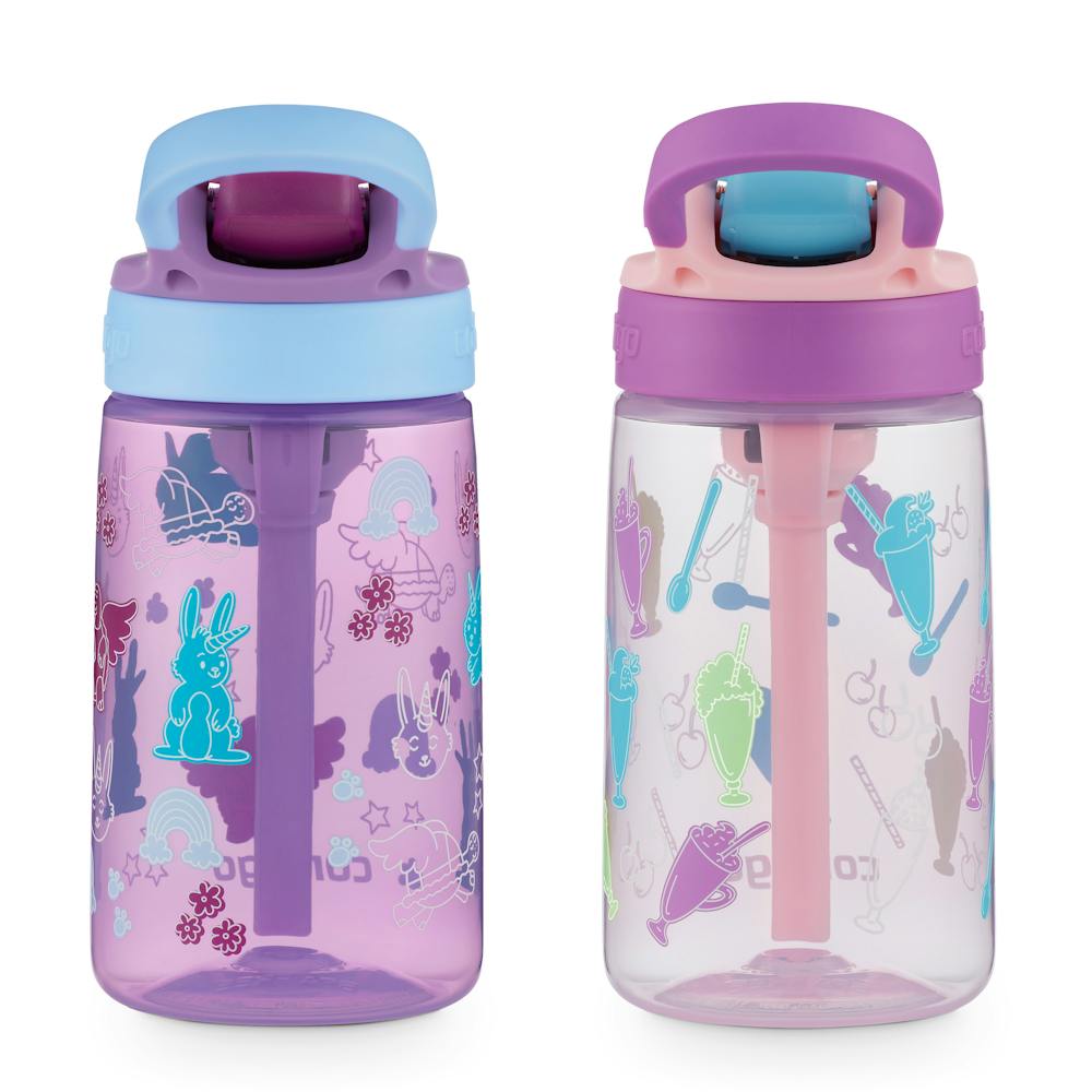 Contigo® Kids Water Bottle with Redesigned AUTOSPOUT® Straw, 14 oz, 2 pack (KNS0)