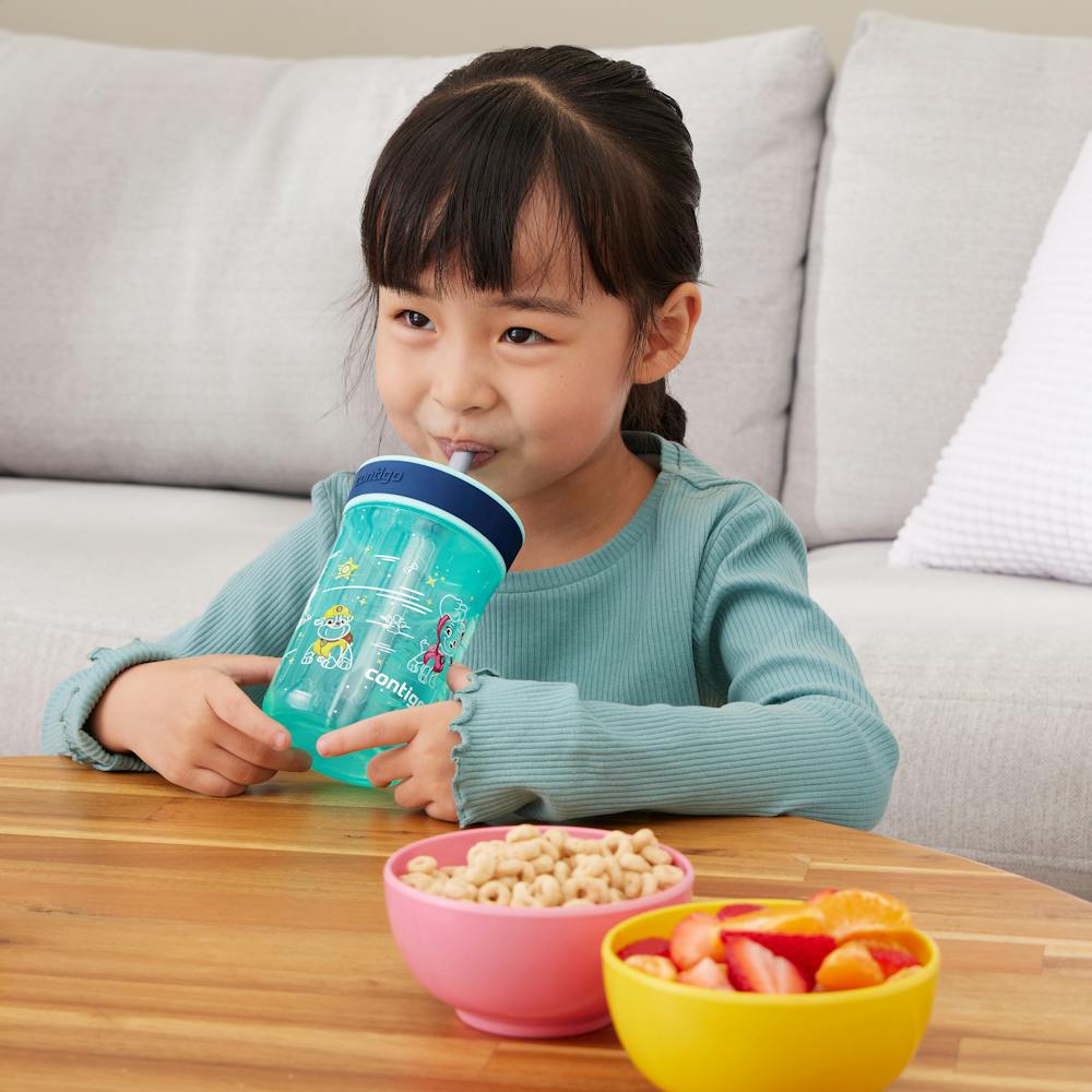 Contigo® Kids’ Leighton Straw Tumbler with Spill-Proof Leak-Proof Lid, 14oz (LCG0)