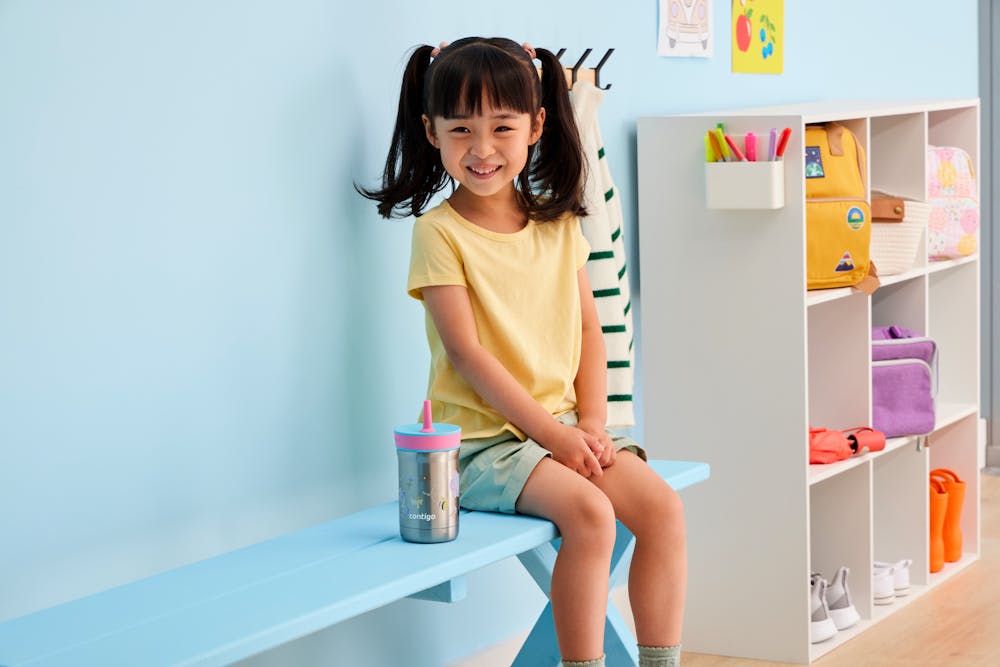 Contigo® Kids Leighton Spill-Proof Stainless Steel Tumbler with Straw, 12oz (B8DX)