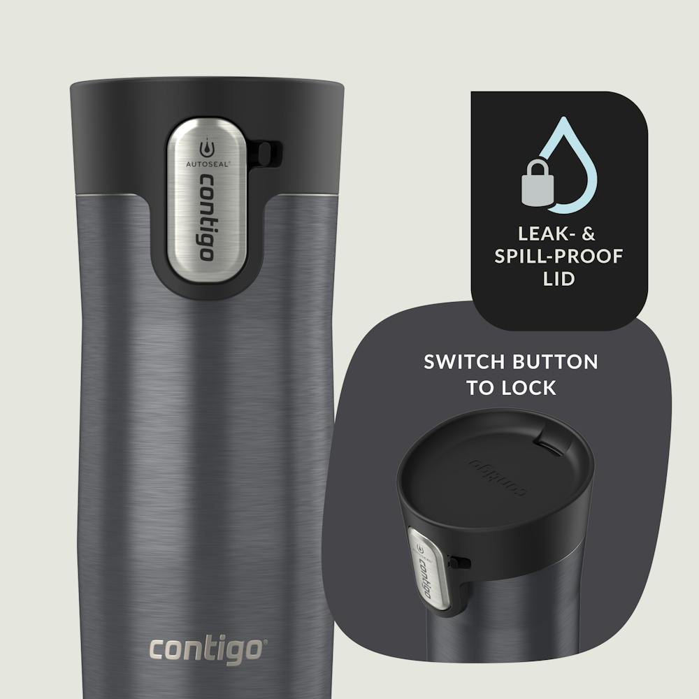 Contigo® AUTOSEAL® West Loop Vacuum-Insulated Stainless Steel Travel Mug with Easy-Clean Lid, 12 oz (6EIG)
