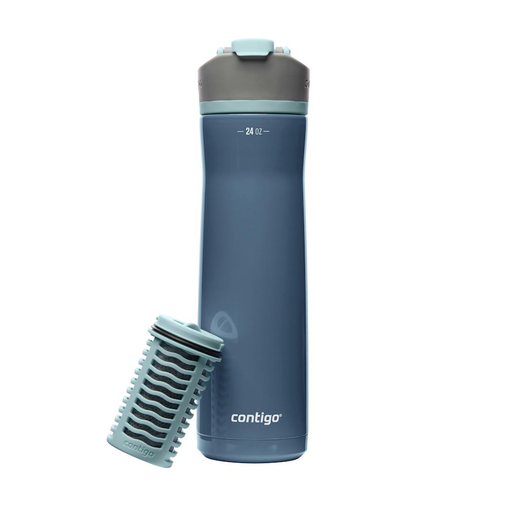 Contigo® Clybourn Chill Freeflow Filtration Stainless Steel Water Bottle with AUTOSEAL® Lid, 24oz (BB3I)