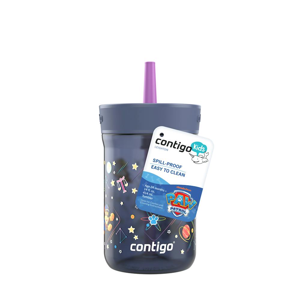 Contigo® Kids’ Leighton Straw Tumbler with Spill-Proof Leak-Proof Lid, 14oz (LCG0)