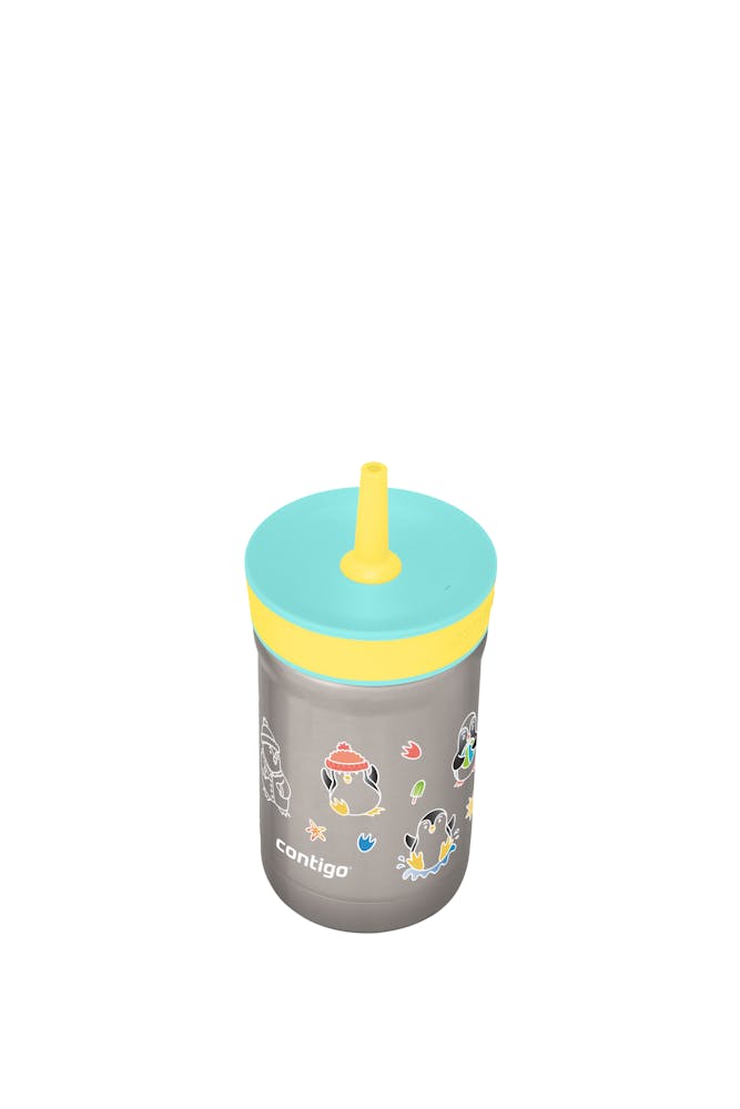 Contigo® Kids Leighton Spill-Proof Stainless Steel Tumbler with Straw, 12oz (B8DX)