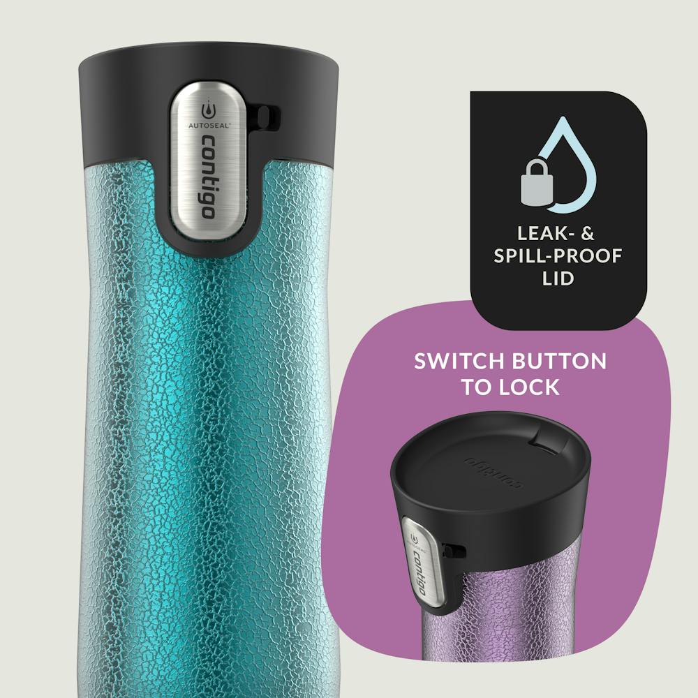 Contigo® AUTOSEAL® West Loop Vacuum-Insulated Stainless Steel Travel Mug with Easy-Clean Lid, 20 oz, 2-Pack (9LZZ)