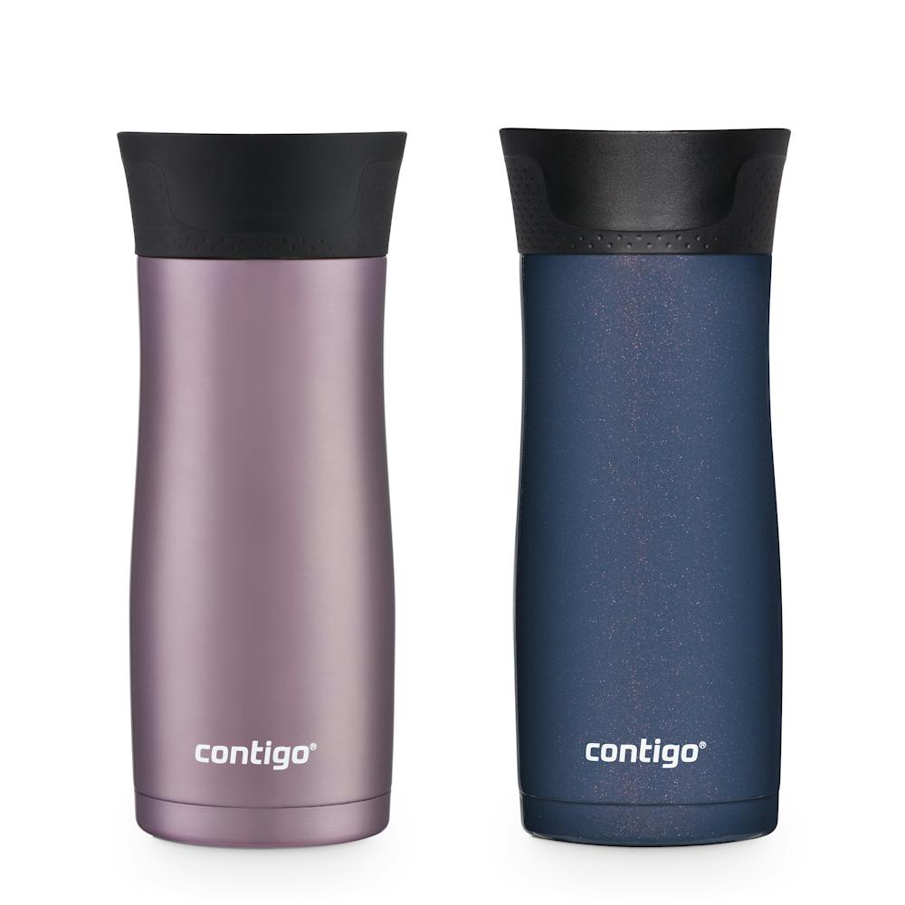 Contigo® West Loop 2.0 Leak-Proof Spill-Proof Insulated Stainless Steel Travel Mug, 16oz., 2 Pack (I7OV)