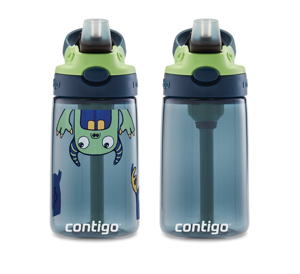 Contigo® Kids Straw Water Bottle with AUTOSPOUT® Lid, 14oz., 2 Pack (40SS)