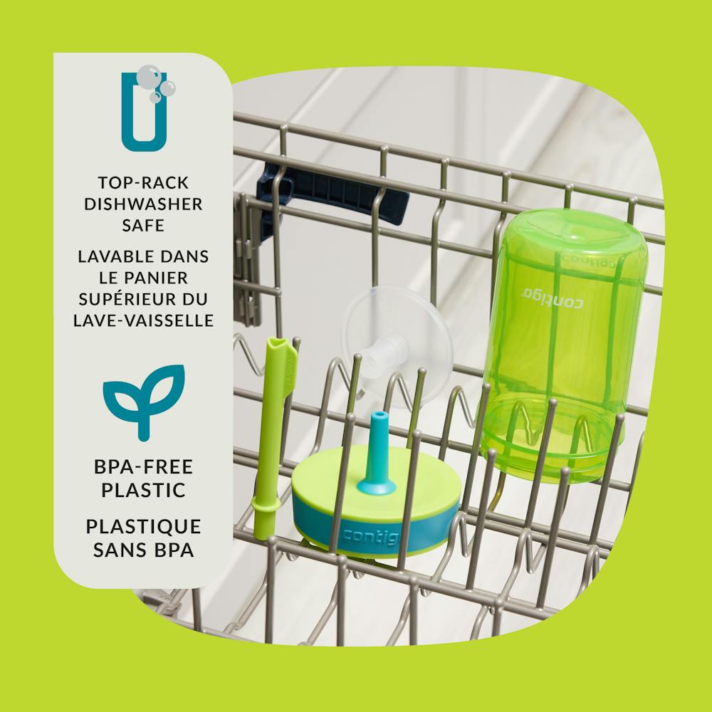 Contigo® Kids’ Leighton Straw Tumbler with Spill-Proof Leak-Proof Lid, 14oz (LCG0)