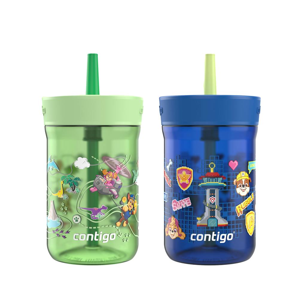 Contigo® Kids’ Leighton Straw Tumbler with Spill-Proof Leak-Proof Lid, 14oz (LCG0)