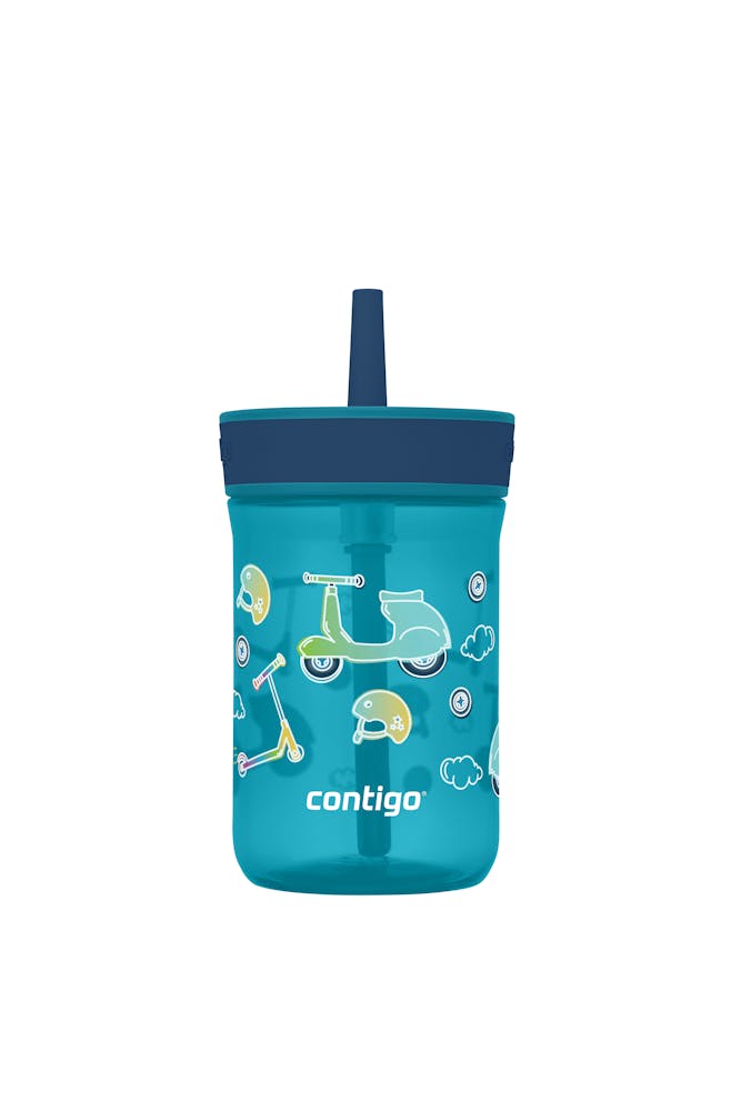 Contigo® Kids’ Leighton Straw Tumbler with Spill-Proof Leak-Proof Lid, 14oz (LCG0)