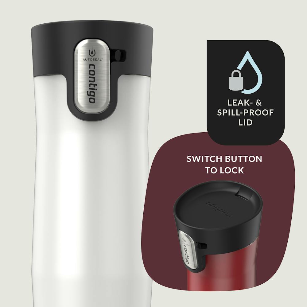 Contigo® AUTOSEAL® West Loop Vacuum-Insulated Stainless Steel Travel Mug with Easy-Clean Lid, 16 oz, 2-Pack (13TT)
