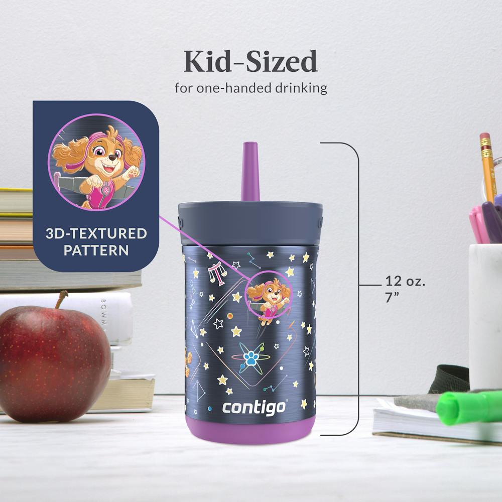 Contigo® Kids Leighton Spill-Proof Stainless Steel Tumbler with Straw, 12oz (B8DX)