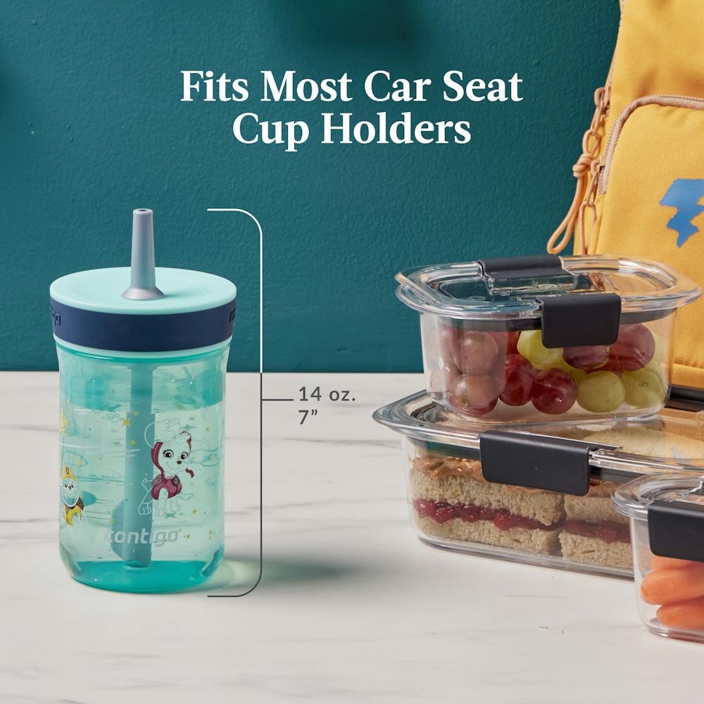 Contigo® Kids’ Leighton Straw Tumbler with Spill-Proof Leak-Proof Lid, 14oz (LCG0)