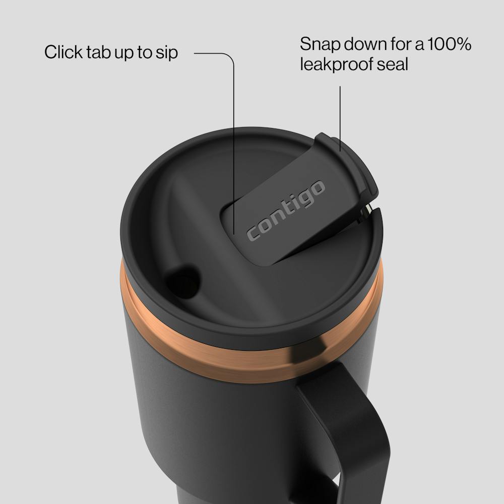 30 oz SnapSeal™ Tumbler (w/ Straw & Handle) (UR48)