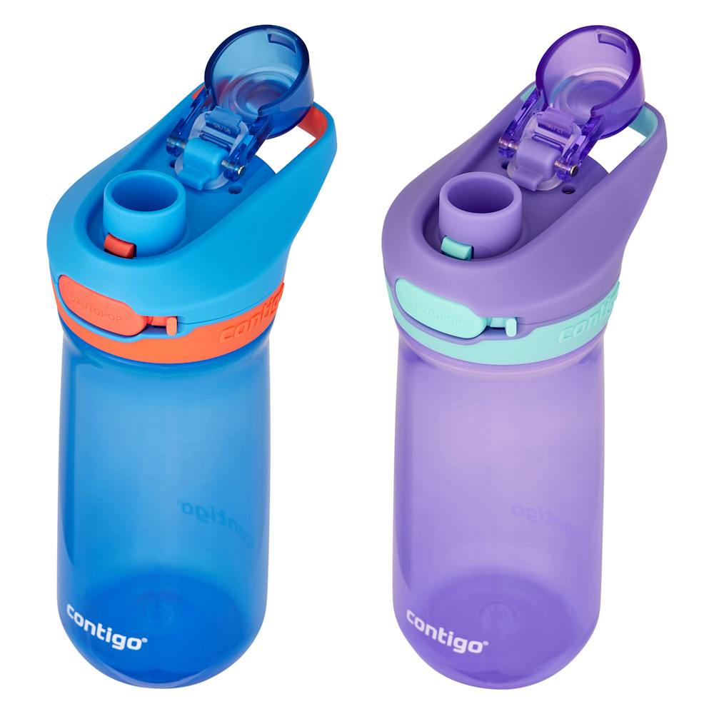 Contigo® Kids’ Jessie Water Bottle with Pop-Open Leak-Proof Chug Lid, 14oz (GK8R)