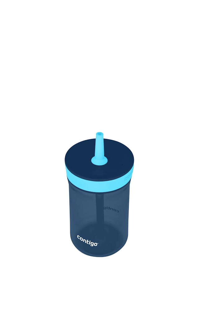 Contigo® Kids’ Leighton Straw Tumbler with Spill-Proof Leak-Proof Lid, 14oz (LCG0)