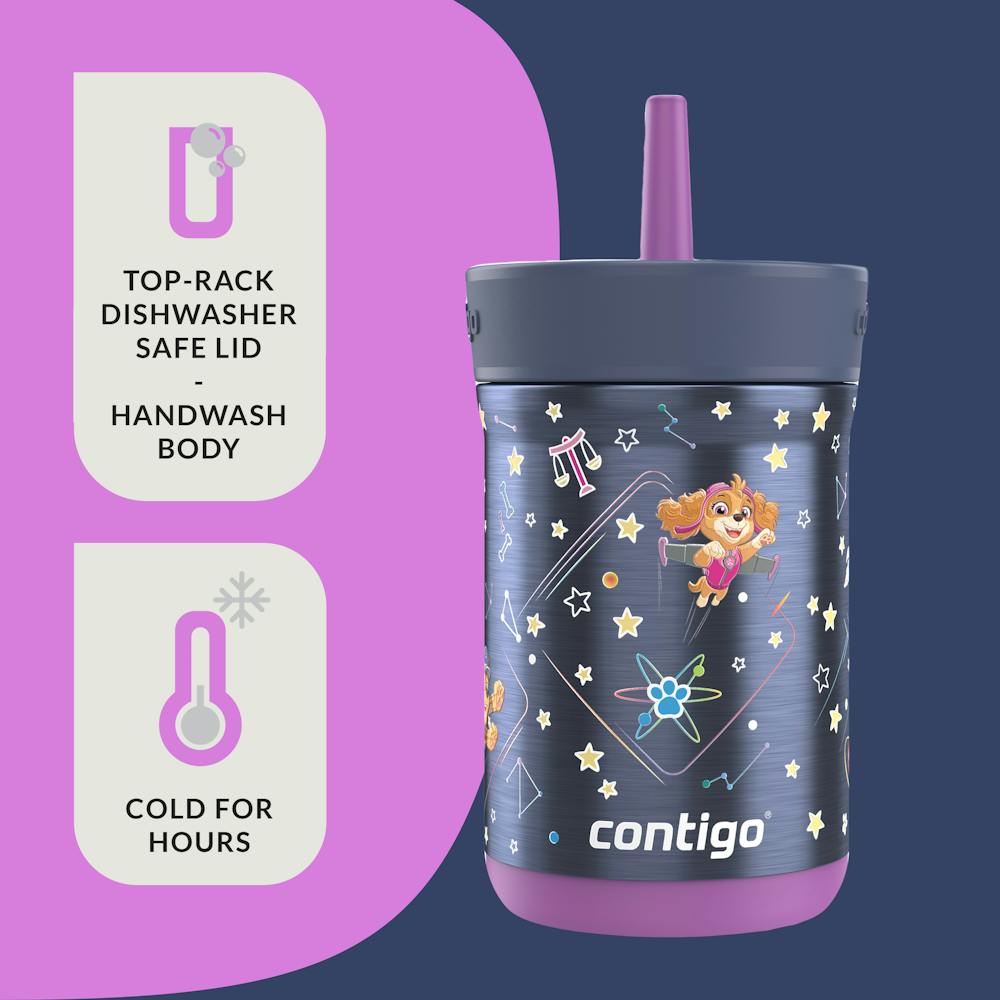 Contigo® Kids Leighton Spill-Proof Stainless Steel Tumbler with Straw, 12oz (B8DX)