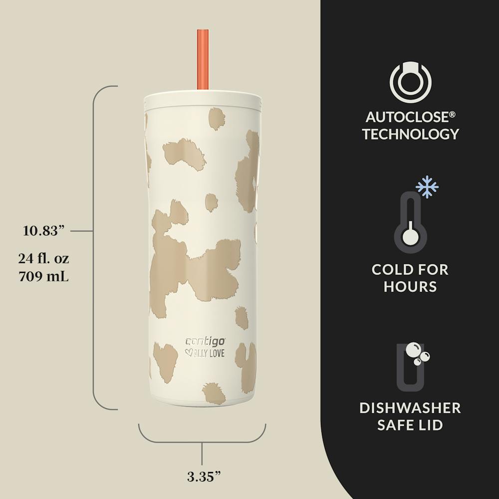 Contigo® x Ally Love Streeterville 2.0 Stainless Steel Tumbler with Straw, 24oz (D3N4)