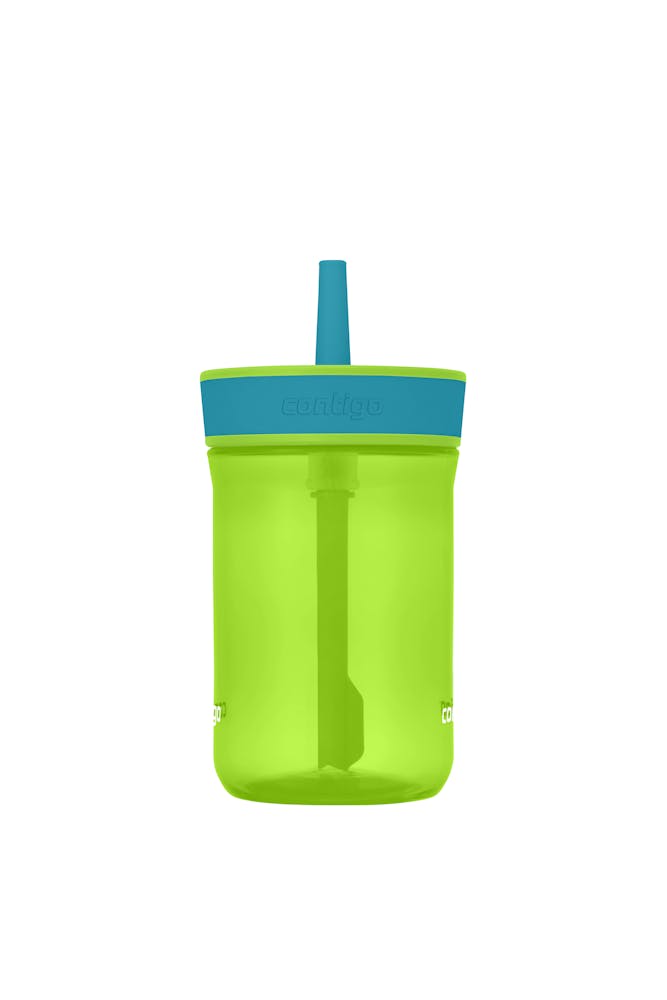 Contigo® Kids’ Leighton Straw Tumbler with Spill-Proof Leak-Proof Lid, 14oz (LCG0)