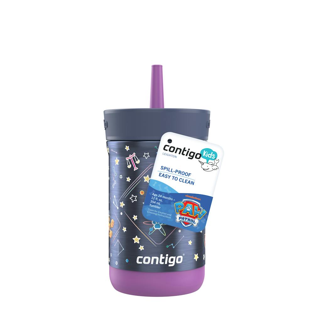 Contigo® Kids Leighton Spill-Proof Stainless Steel Tumbler with Straw, 12oz (B8DX)