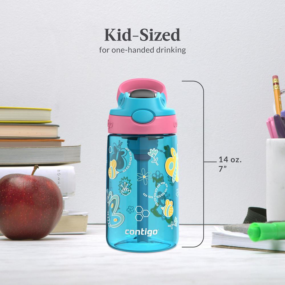 Contigo® Kids Water Bottle with Redesigned AUTOSPOUT® Straw, 14 oz (83GK)