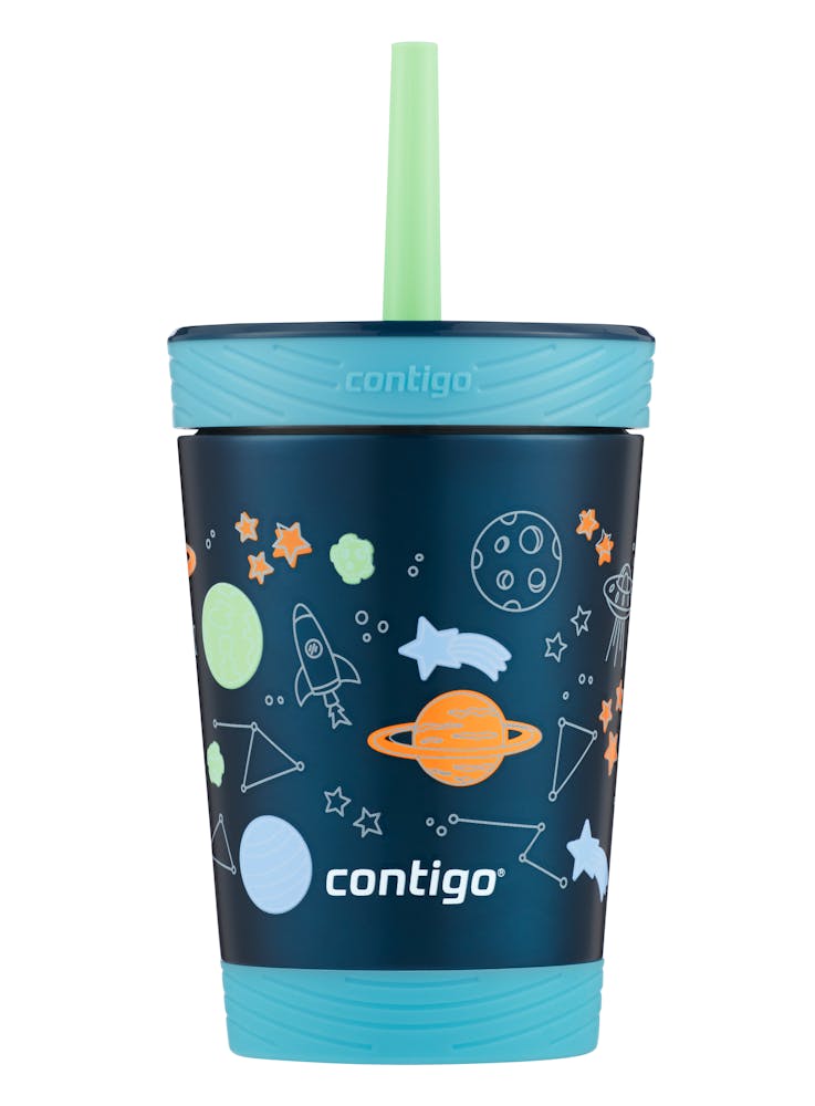 Kids Spill-Proof Stainless Steel Tumbler with Straw and THERMALOCK®, 12 oz (HXMA)