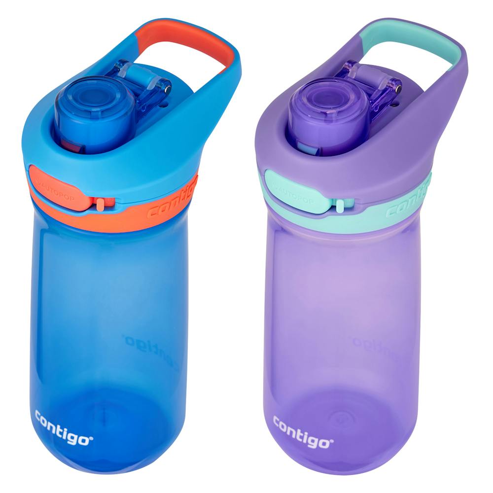 Contigo® Kids’ Jessie Water Bottle with Pop-Open Leak-Proof Chug Lid, 14oz (GK8R)