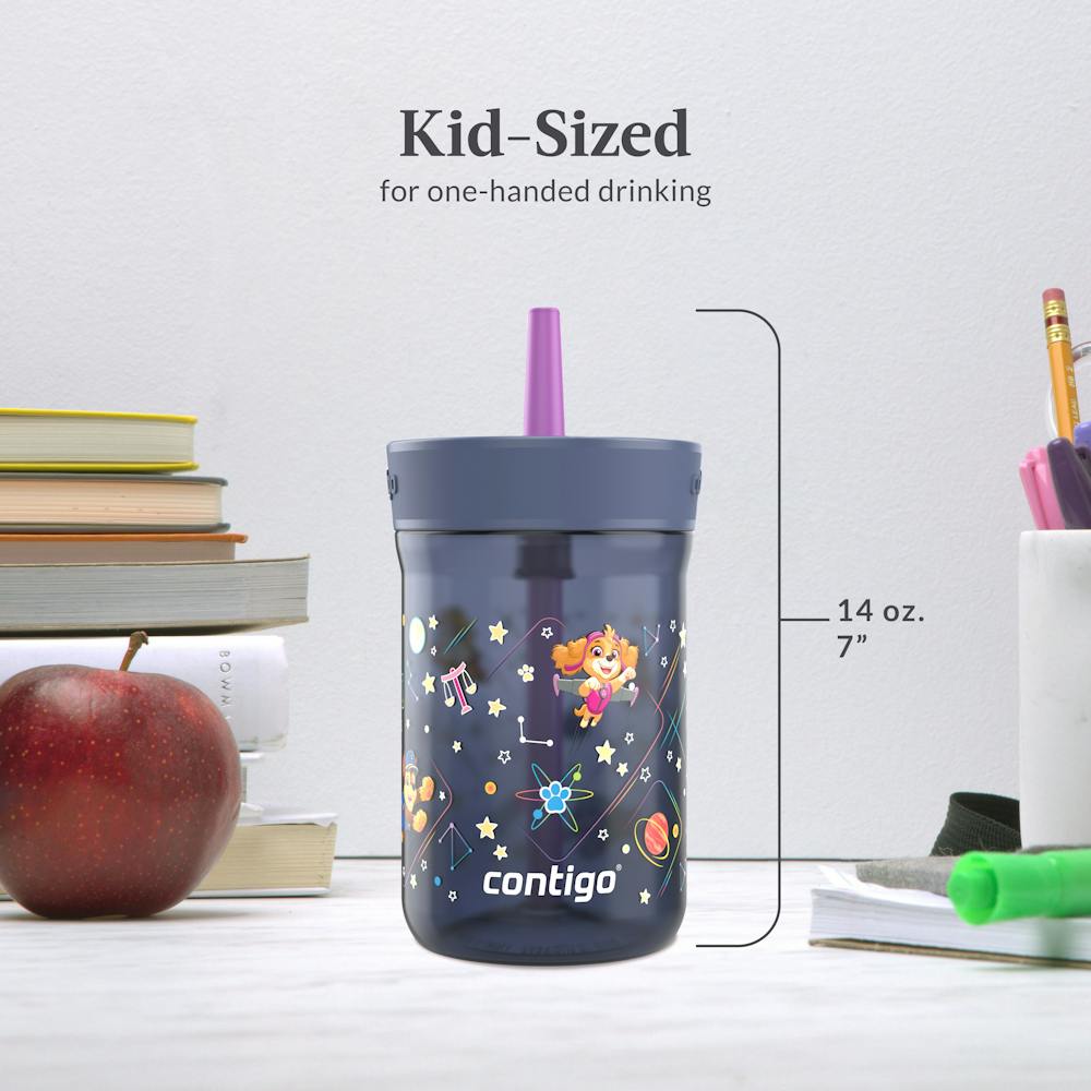 Contigo® Kids’ Leighton Straw Tumbler with Spill-Proof Leak-Proof Lid, 14oz (LCG0)