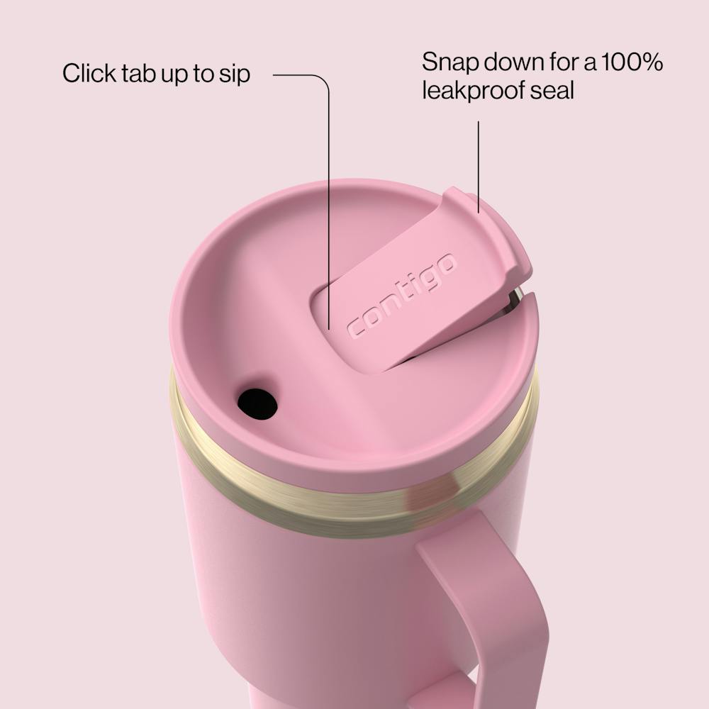 30 oz SnapSeal™ Tumbler (w/ Straw & Handle) (UR48)