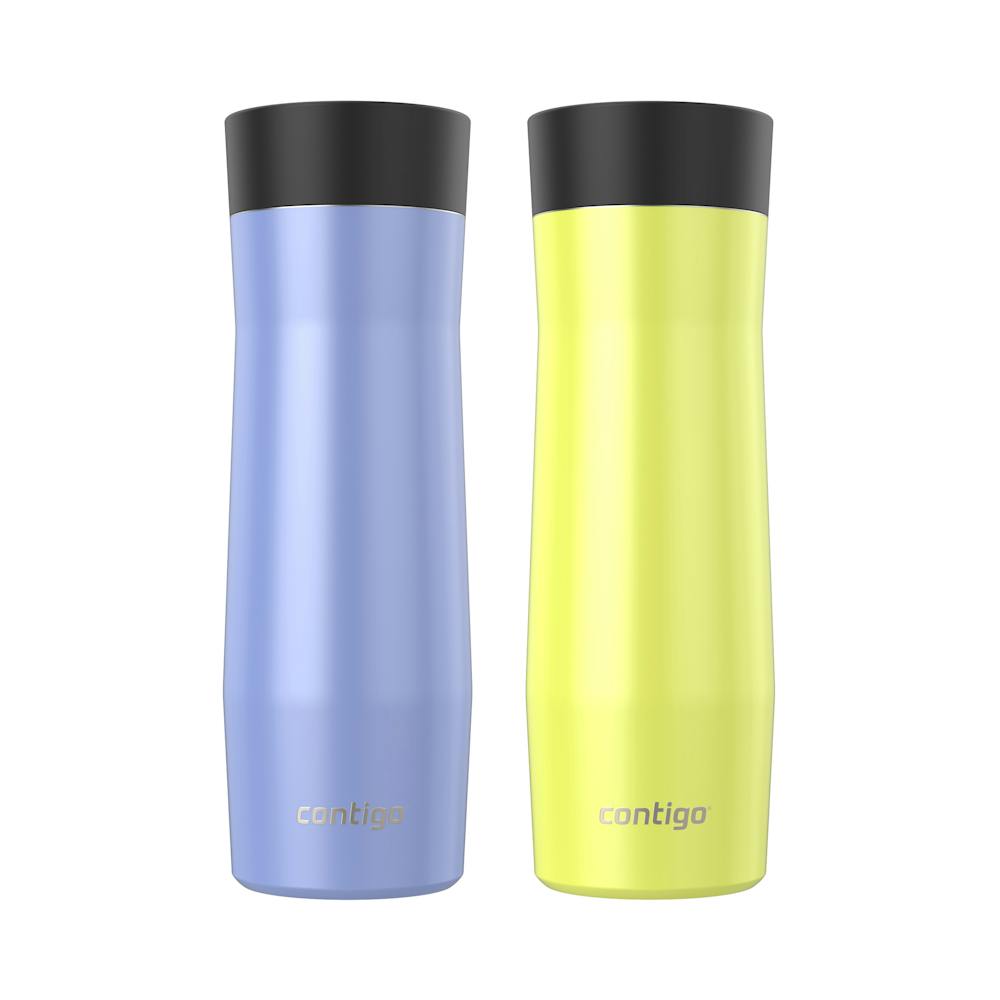 Contigo® AUTOSEAL® West Loop Vacuum-Insulated Stainless Steel Travel Mug with Easy-Clean Lid, 20 oz, 2-Pack (9LZZ)