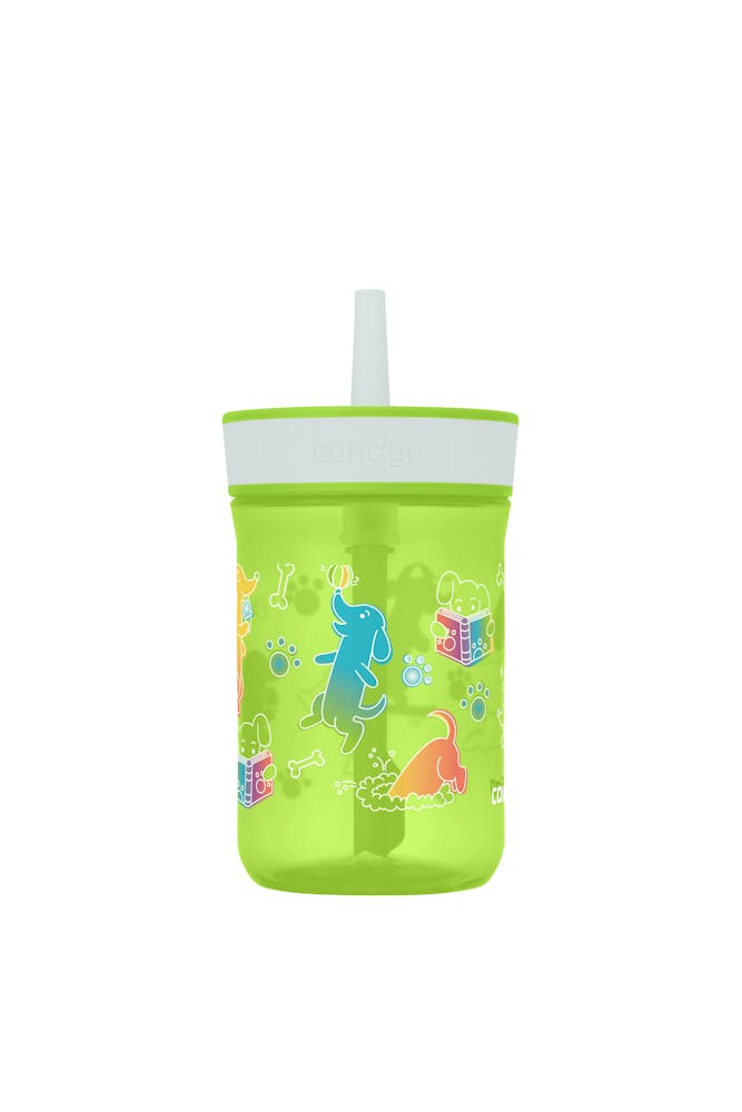 Contigo® Kids’ Leighton Straw Tumbler with Spill-Proof Leak-Proof Lid, 14oz (LCG0)