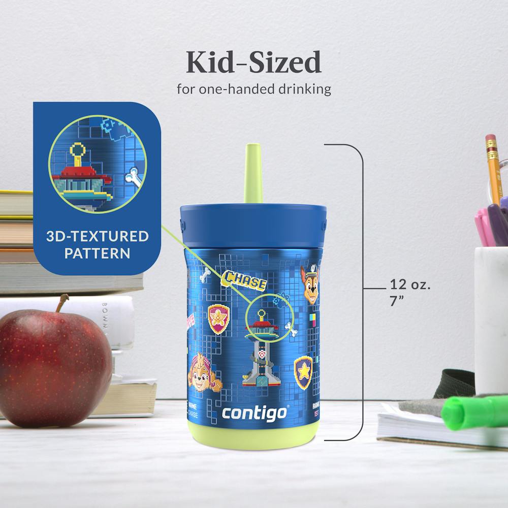 Contigo® Kids Leighton Spill-Proof Stainless Steel Tumbler with Straw, 12oz (B8DX)
