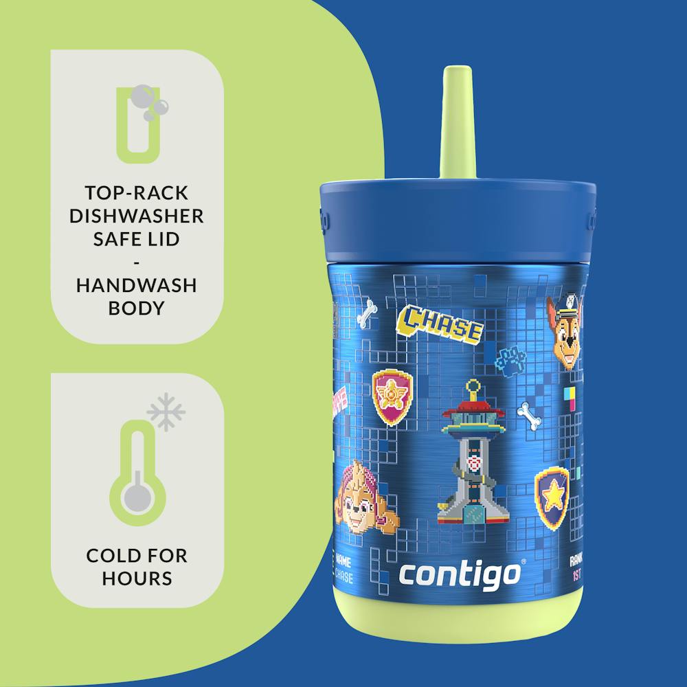 Contigo® Kids Leighton Spill-Proof Stainless Steel Tumbler with Straw, 12oz (B8DX)