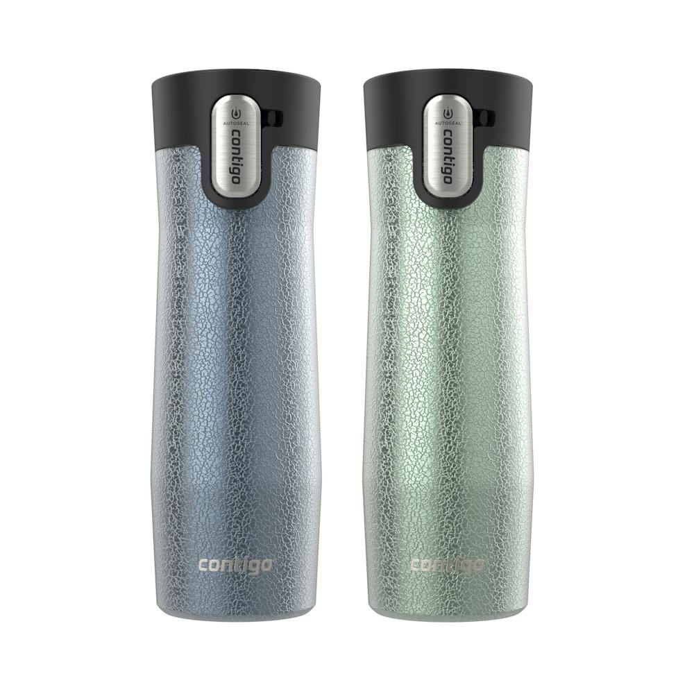 Contigo® AUTOSEAL® West Loop Vacuum-Insulated Stainless Steel Travel Mug with Easy-Clean Lid, 20 oz, 2-Pack (9LZZ)